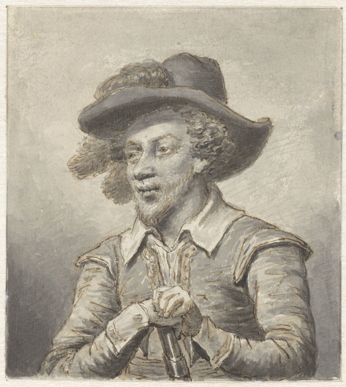 Tarihsel kostümlü savaşçı by Christiaan Kramm