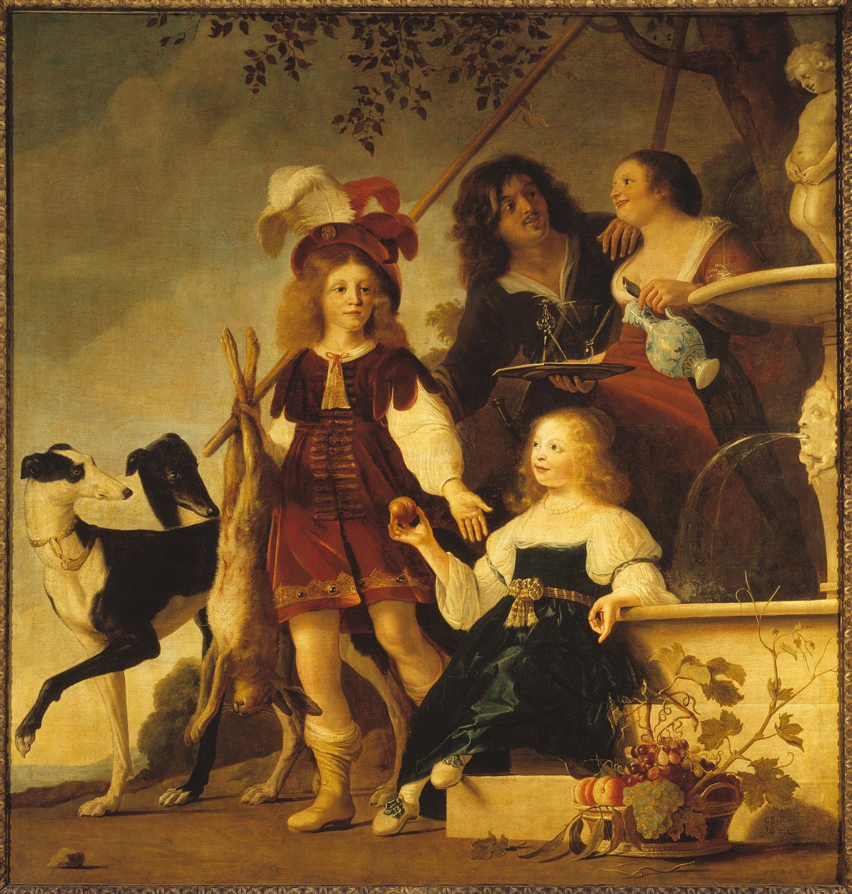 Alegorik aile portresi, 1642. by Christiaen van Couwenbergh