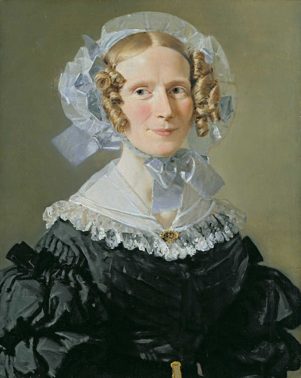 Emilie Kessel (1800-53) 1839 by Christian Albrecht Jensen