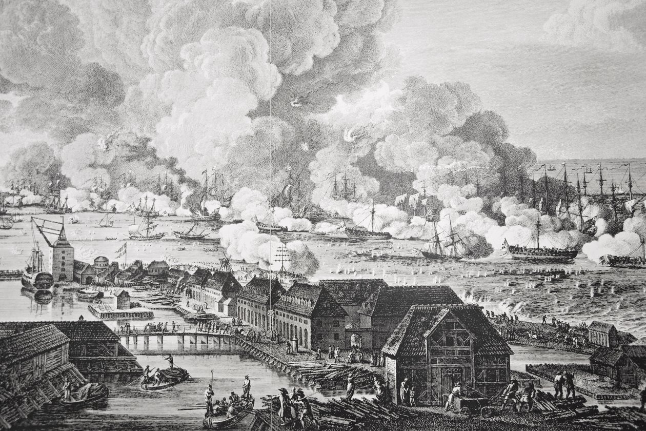 Kopenhag Savaşı, 2 Nisan 1801 by Christian August Lorentzen