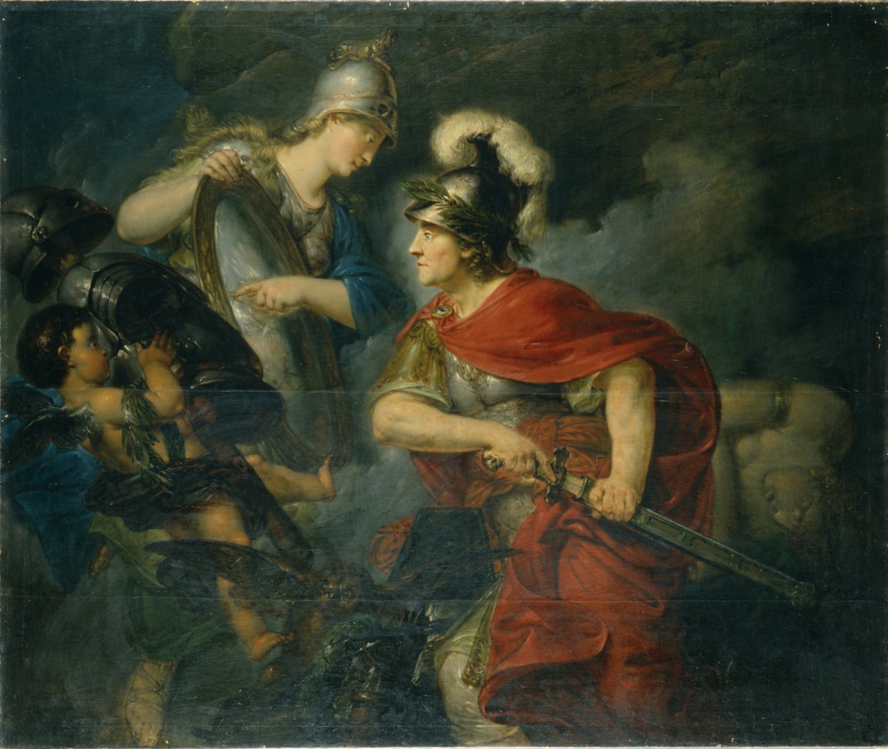 Minerva Cilalı Kalkanıyla Kıskançlığını Gösteriyor by Bernhard Rode