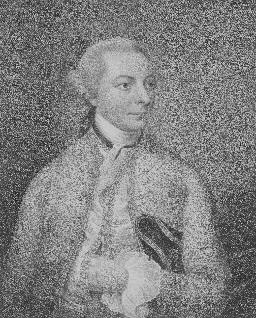 Cantelowe Bestland tarafından oyulmuş Christopher Anstey, by Christian Friedrich Zincke