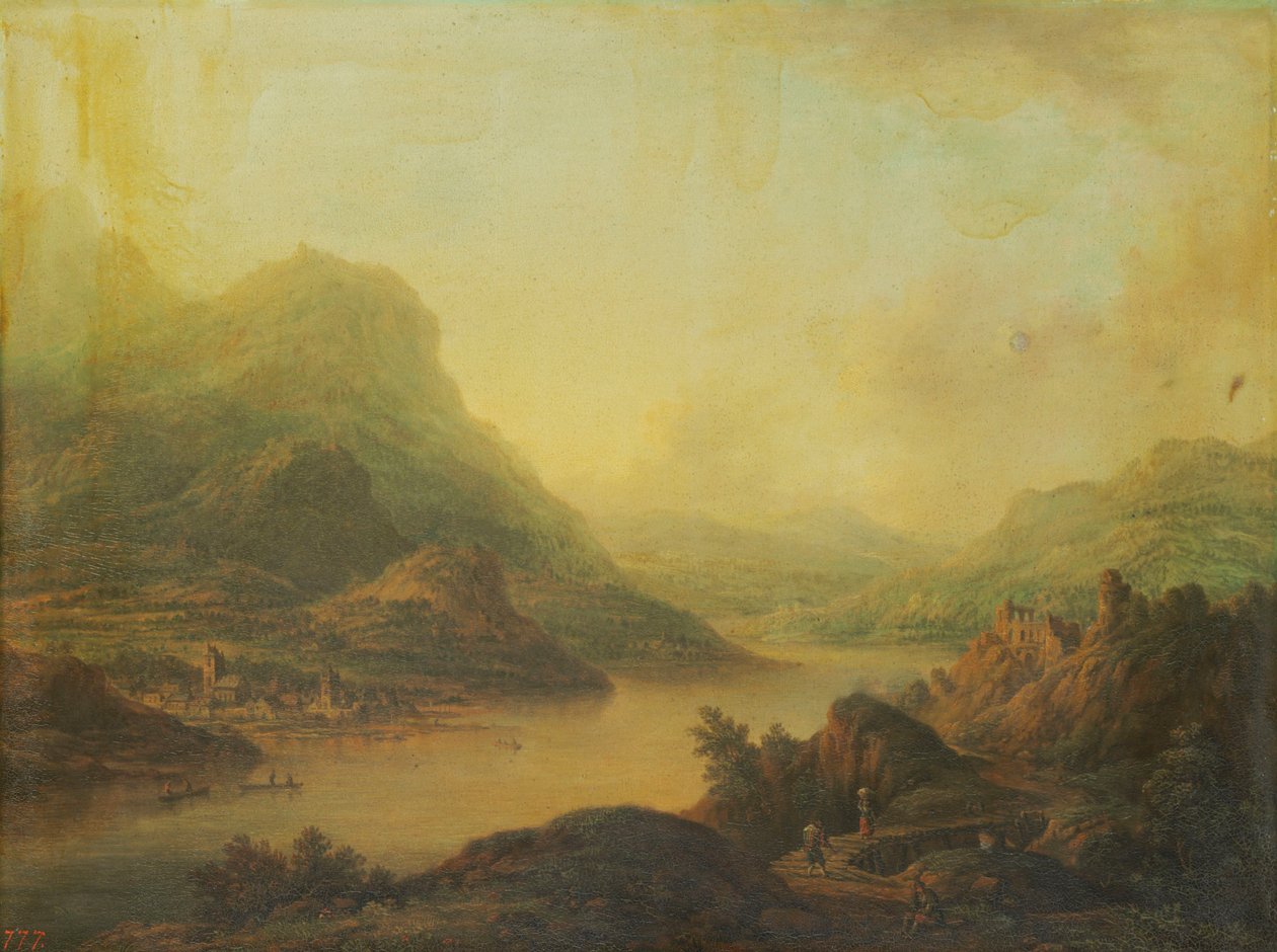 nehir manzarası by Christian Georg Schutz