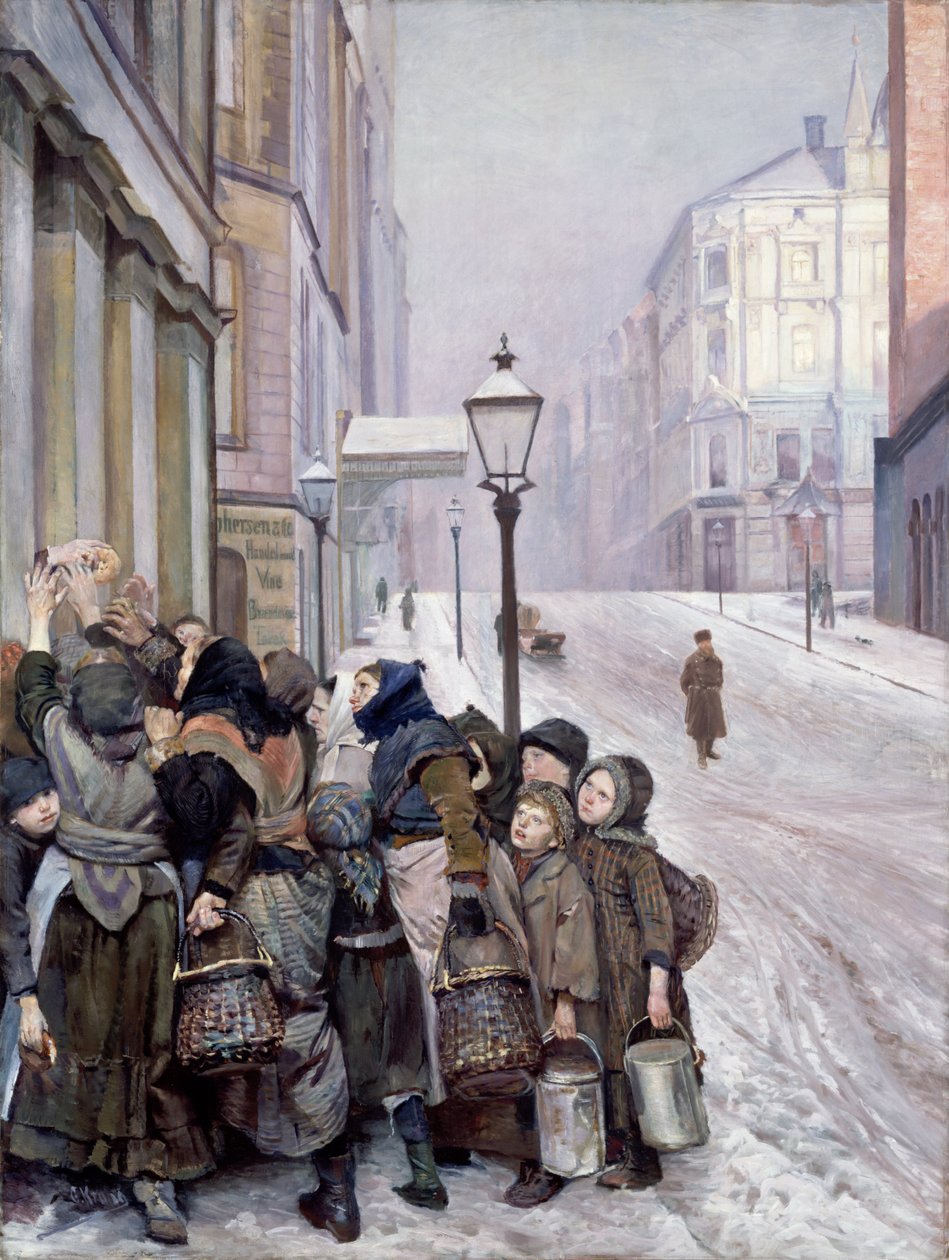 Hayatta kalma mücadelesi by Christian Krohg