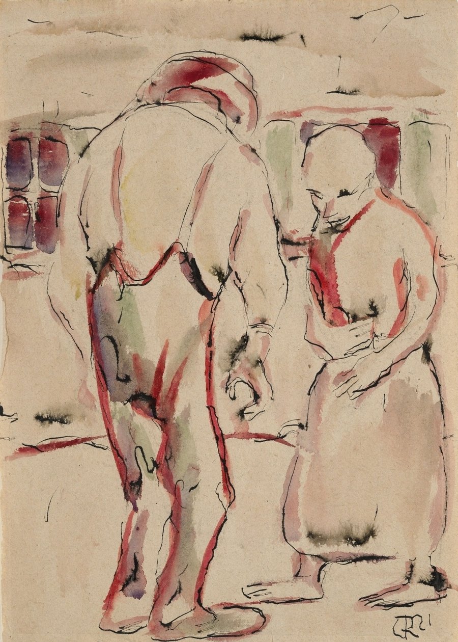 Çiftçi ve çiftçi by Christian Rohlfs