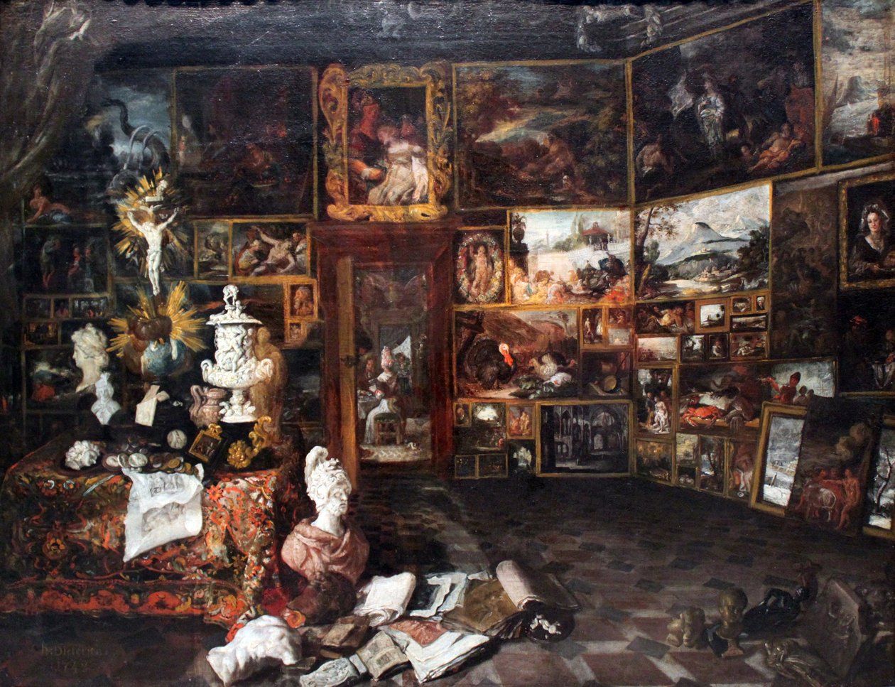 Bir boyama dolabının temsili by Christian Wilhelm Ernst Dietrich