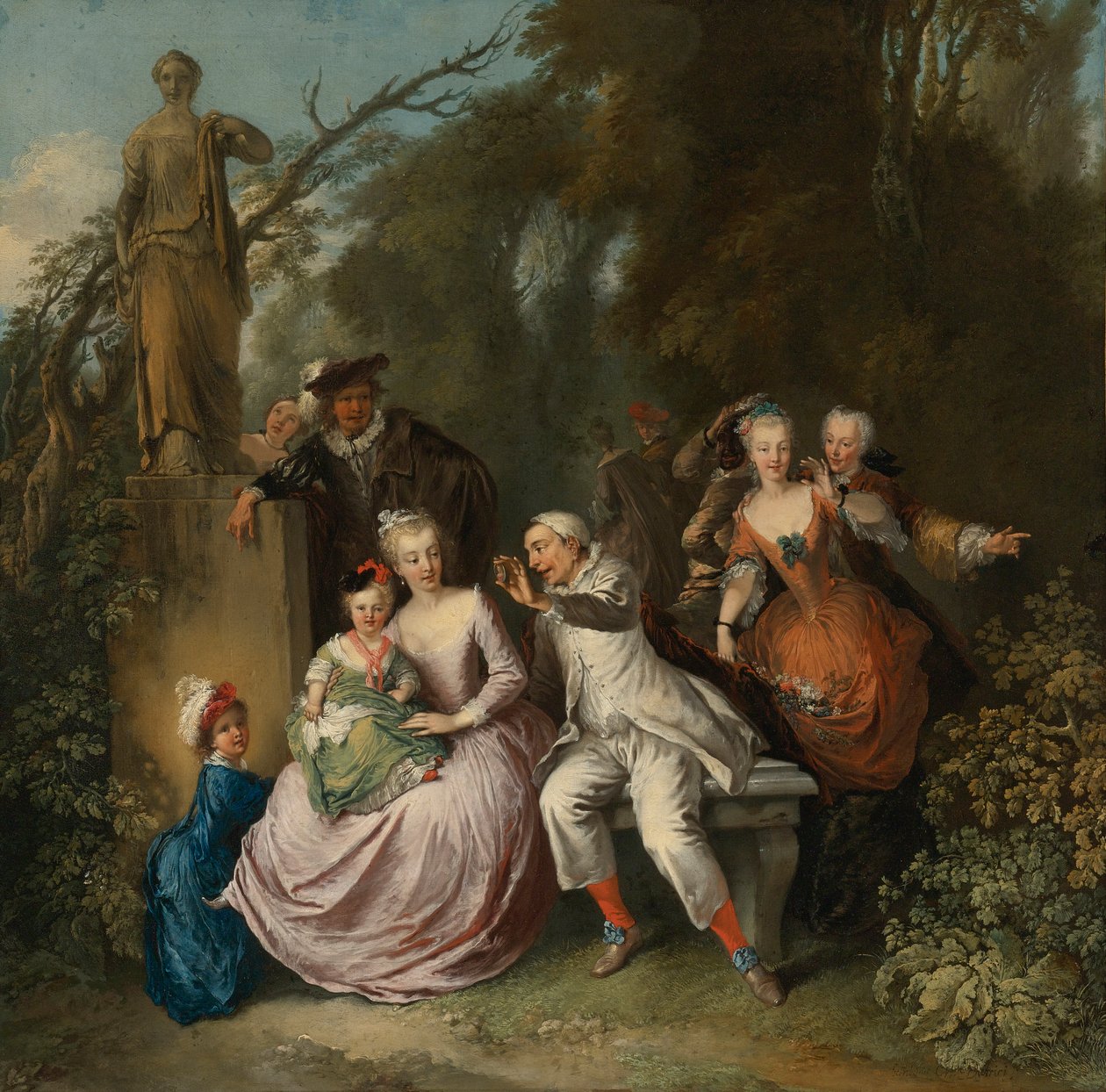 Parkta komedi performansı by Christian Wilhelm Ernst Dietrich
