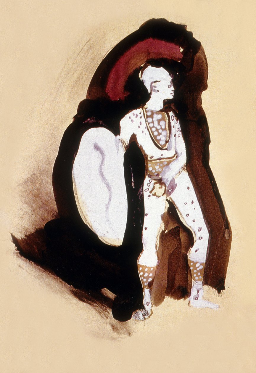 Jean Cocteau'nun 'Cehennem Makinesi'nde bir asker için kostüm by Christian Bérard