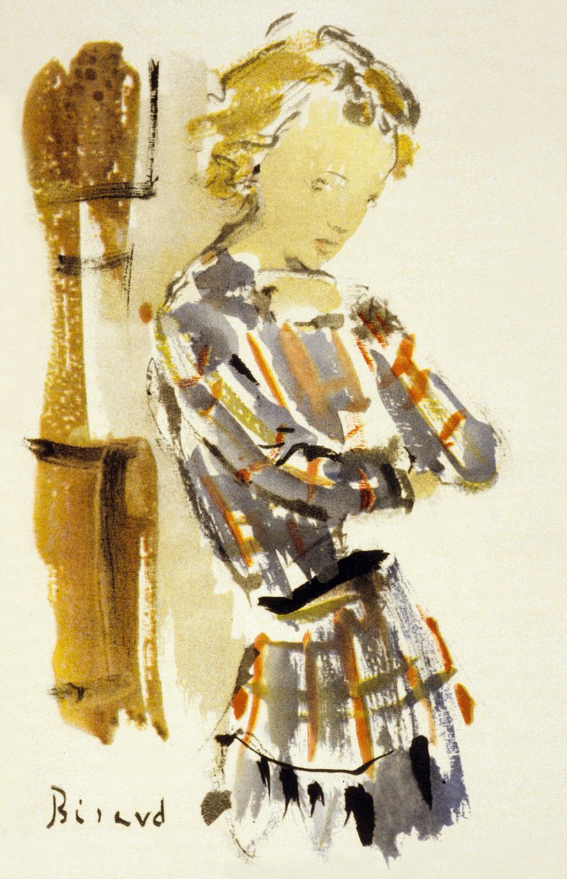 Andre Gide'nin "Kadınlar Okulu"ndan İllüstrasyon by Christian Bérard