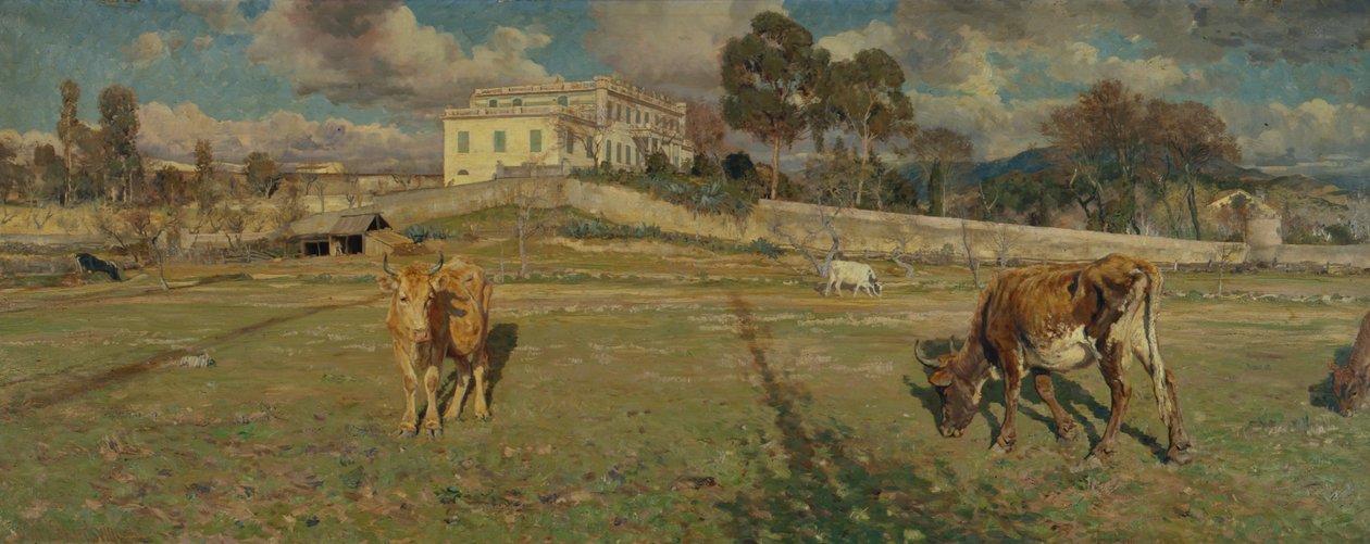 Ajaccio, Korsika yakınlarındaki Villa Baciocchi by Christian Eriksen Skredsvig