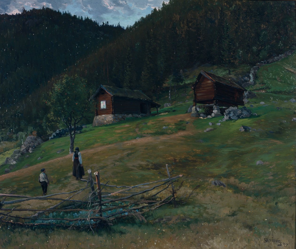 Vinje doğum yeri, Telemark by Christian Eriksen Skredsvig