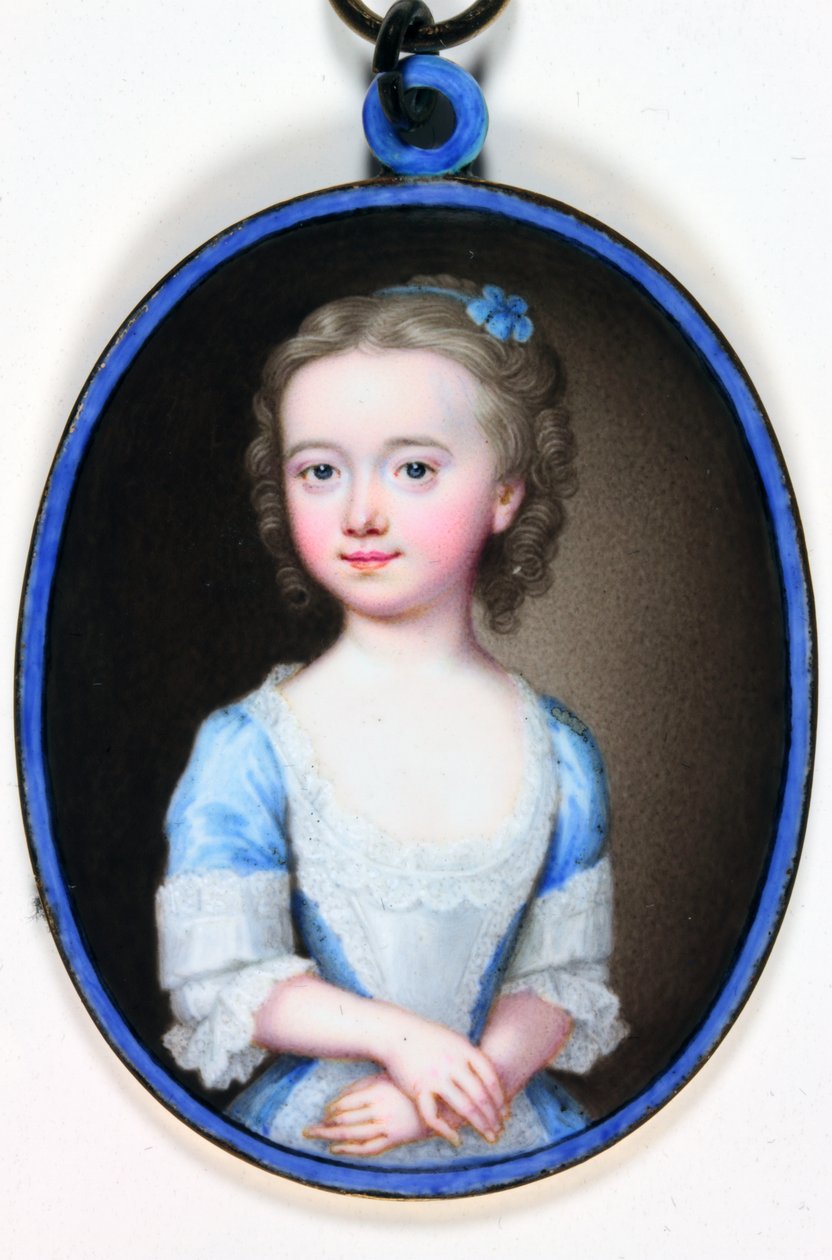 Leydi Margaret Cavendish Bentinck (emaye) by Christian Friedrich Zincke