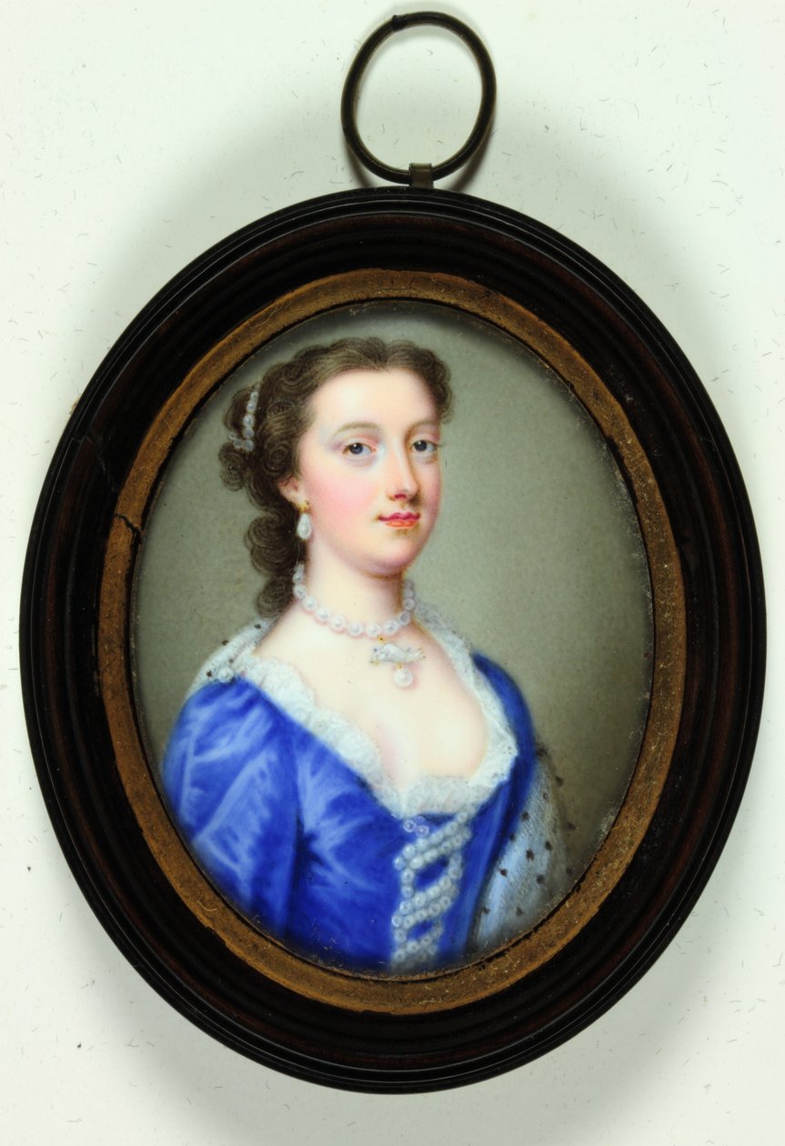 Leydi Margaret Cavendish Holles Harley (emaye) by Christian Friedrich Zincke