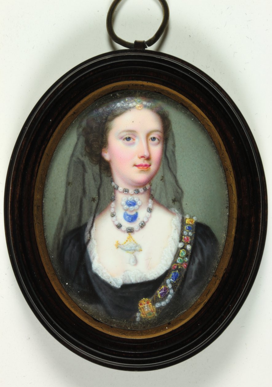 Leydi Margaret Cavendish Holles Harley (emaye) by Christian Friedrich Zincke