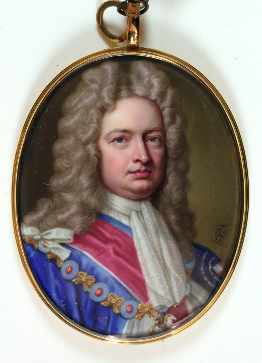 Robert Harley Oxford ve Mortimer 1. Earl, 1716 (emaye) by Christian Friedrich Zincke