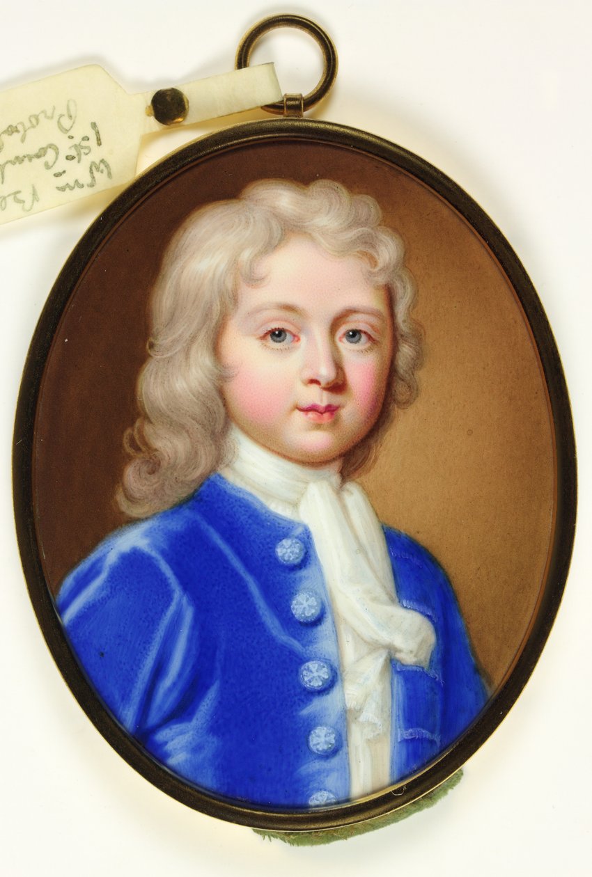 Hon William Bentinck, daha sonra Kont Bentinck (emaye) by Christian Friedrich Zincke
