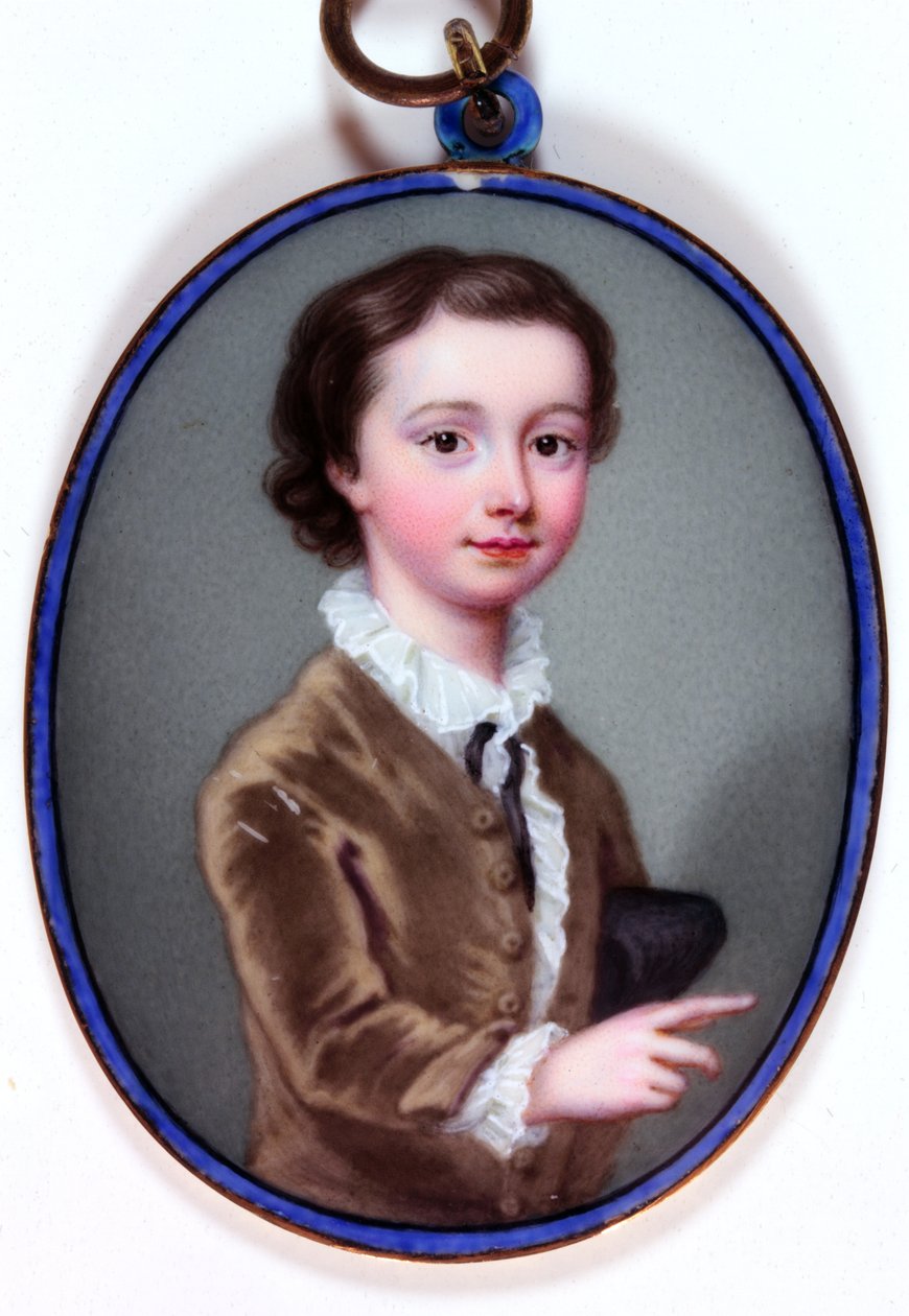 William Henry Cavendish Bentinck, Titchfield Marki, daha sonra Portland 3. Dükü (emaye) by Christian Friedrich Zincke