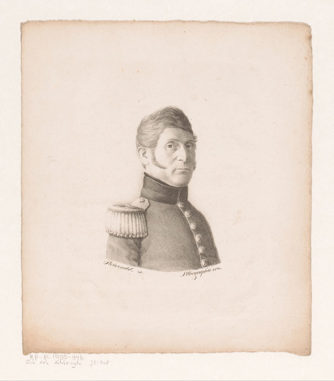Bilinmeyen askerin portresi by Christian Heinrich Gottlieb Steuerwald