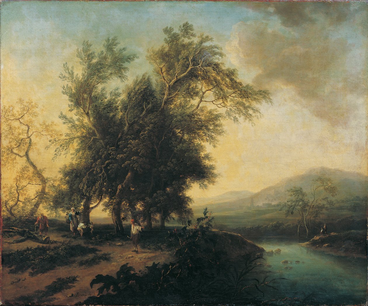 Personel ile manzara by Christian Hilfgott Brand