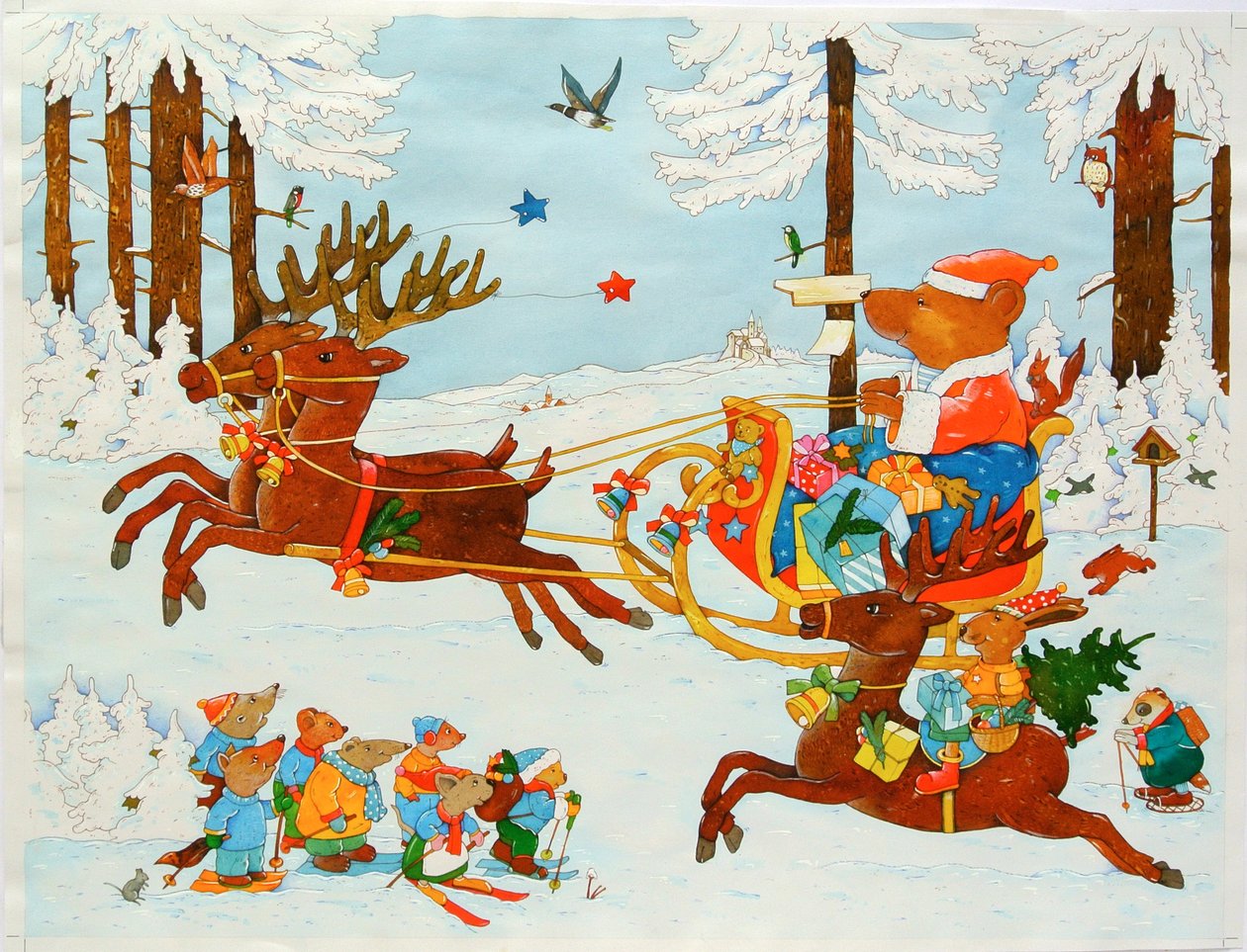 Noel Ayı, 2011 (kağıt üzerine sulu boya) by Christian Kaempf