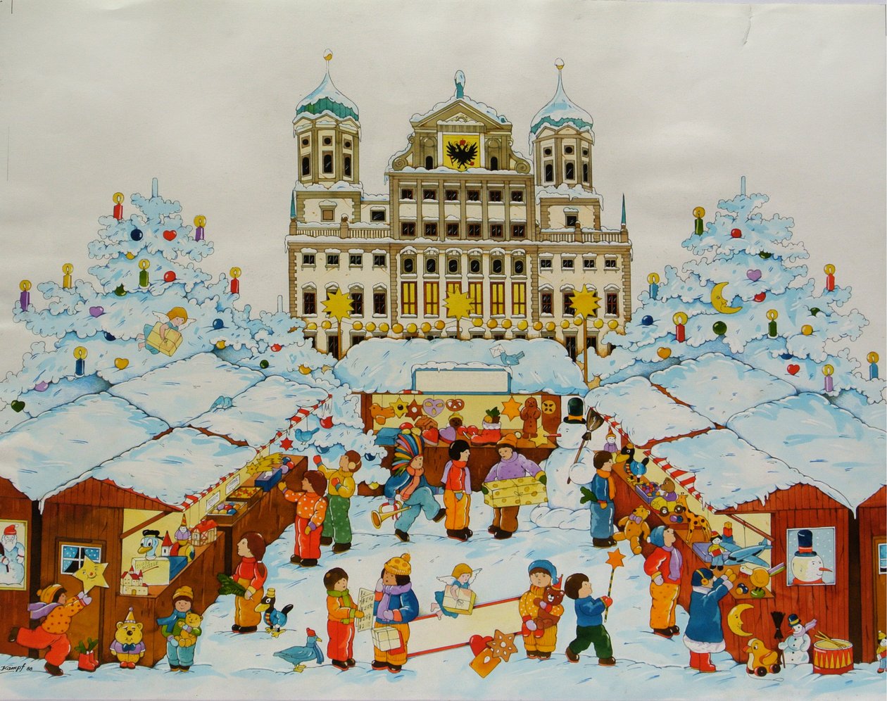 Noel Pazarı (Eski Şehir Augsburg) by Christian Kaempf