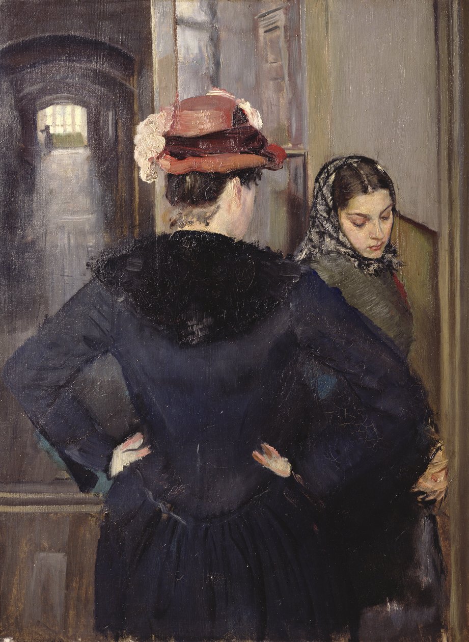 Bir toplantı (Albertine) by Christian Krohg