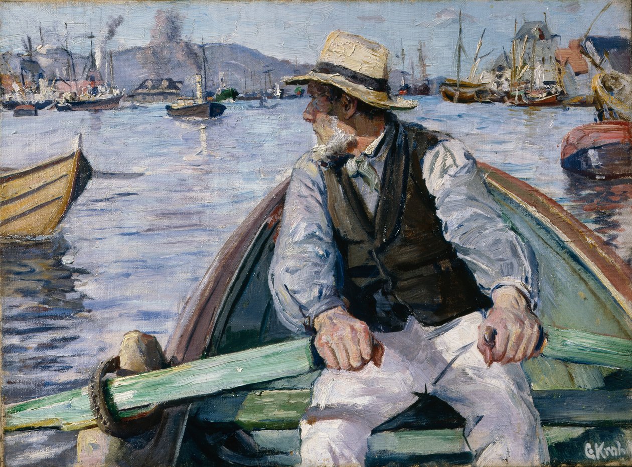 İleriye bak, Bergen Körfezi by Christian Krohg