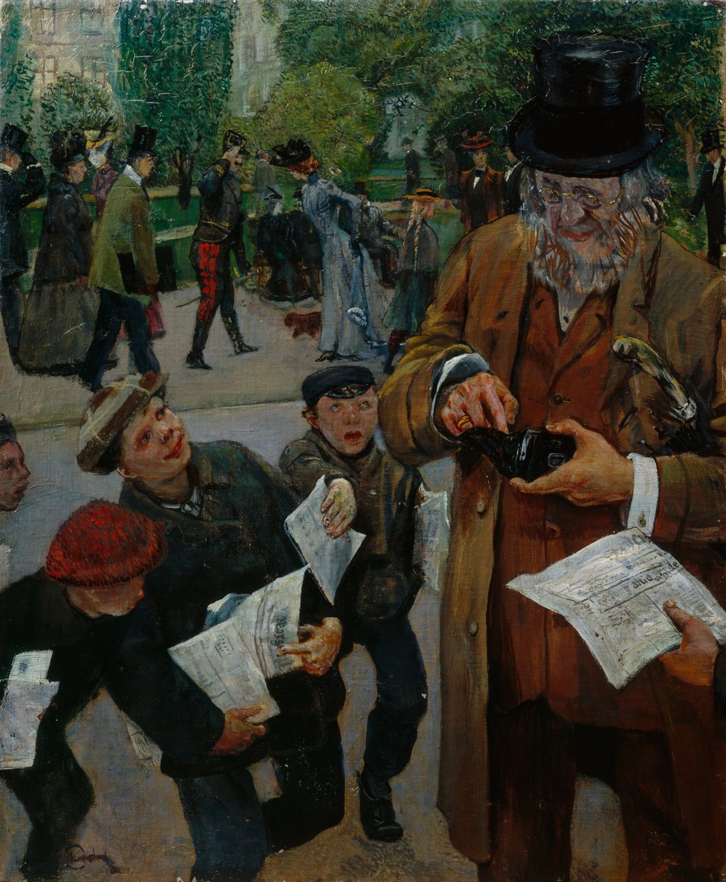 Gazete çocukları by Christian Krohg