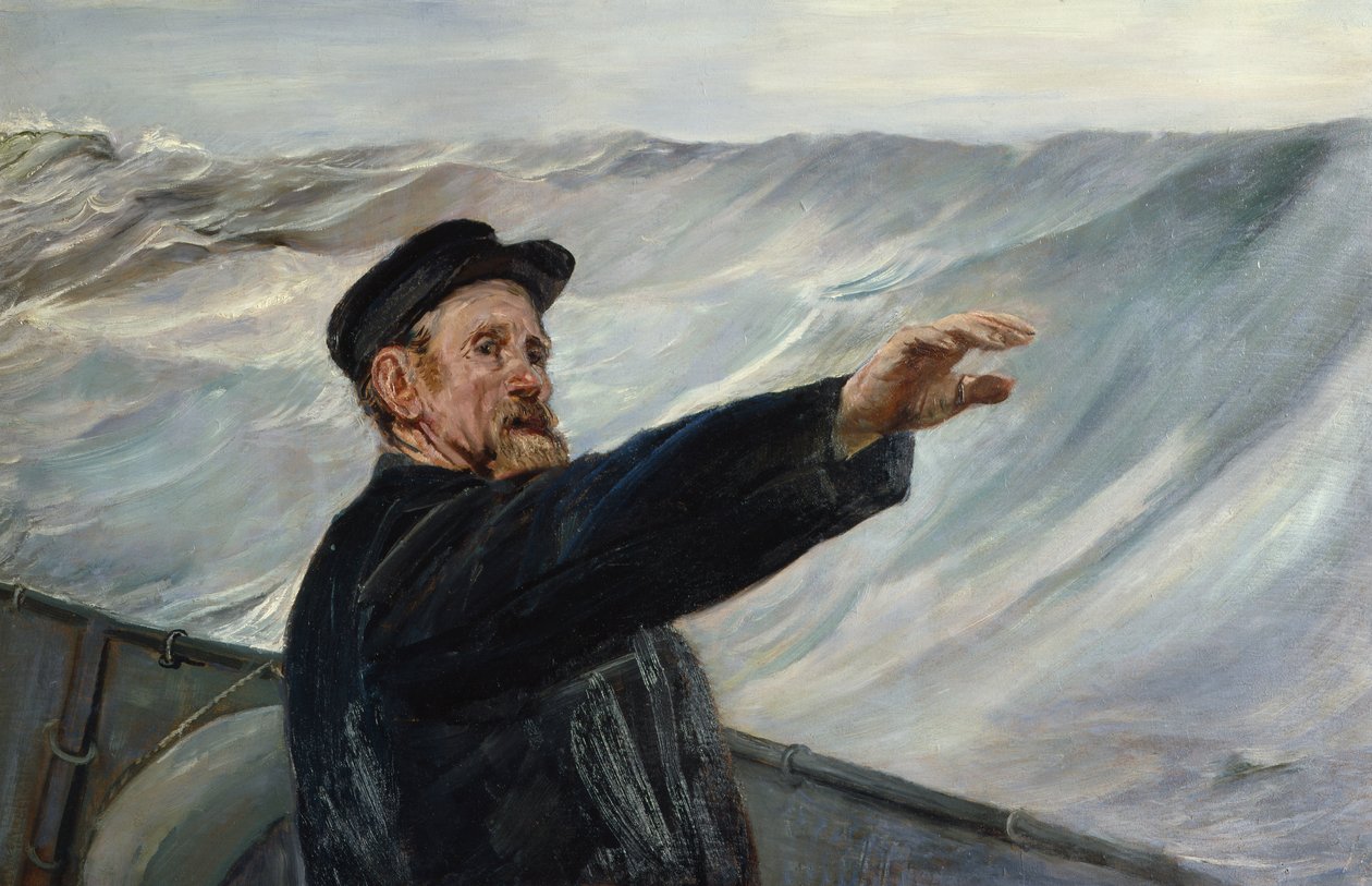 Fırtına (tuval üzerine yağlıboya) by Christian Krohg