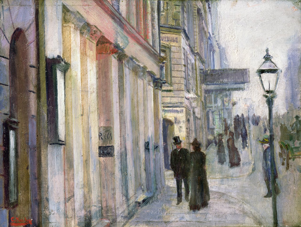 Karl Johan ve Dronningens (Queens) Caddesi