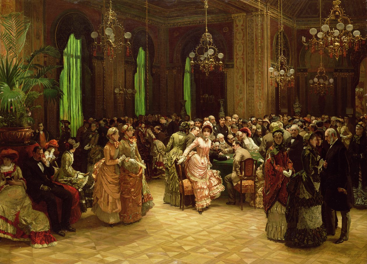Kumarhane, Monte Carlo, 1884 by Christian Ludwig Bokelman