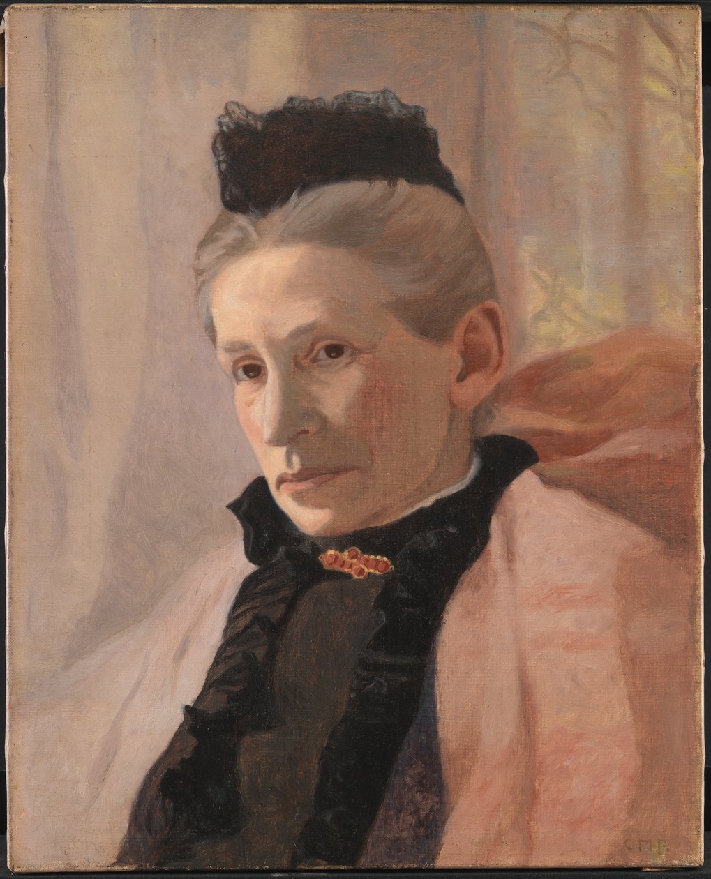 Frederikke von Scholten, kızlık soyadı Arendrup, Sanatçının Kayınvalidesi by Christian Mourier Petersen