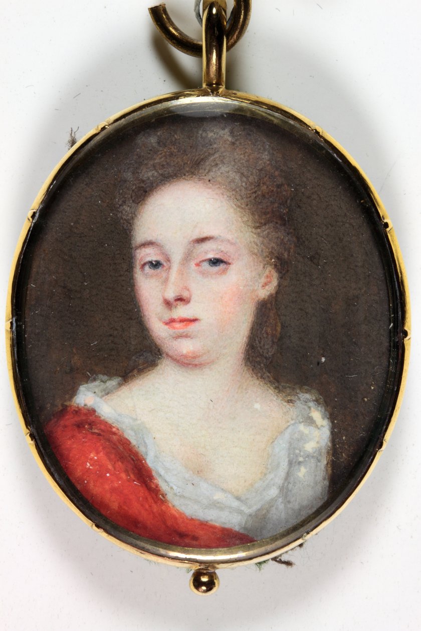 Bir Leydi, muhtemelen Leydi Dorothy Savile, Burlington Kontesi (emaye) by Christian Richter
