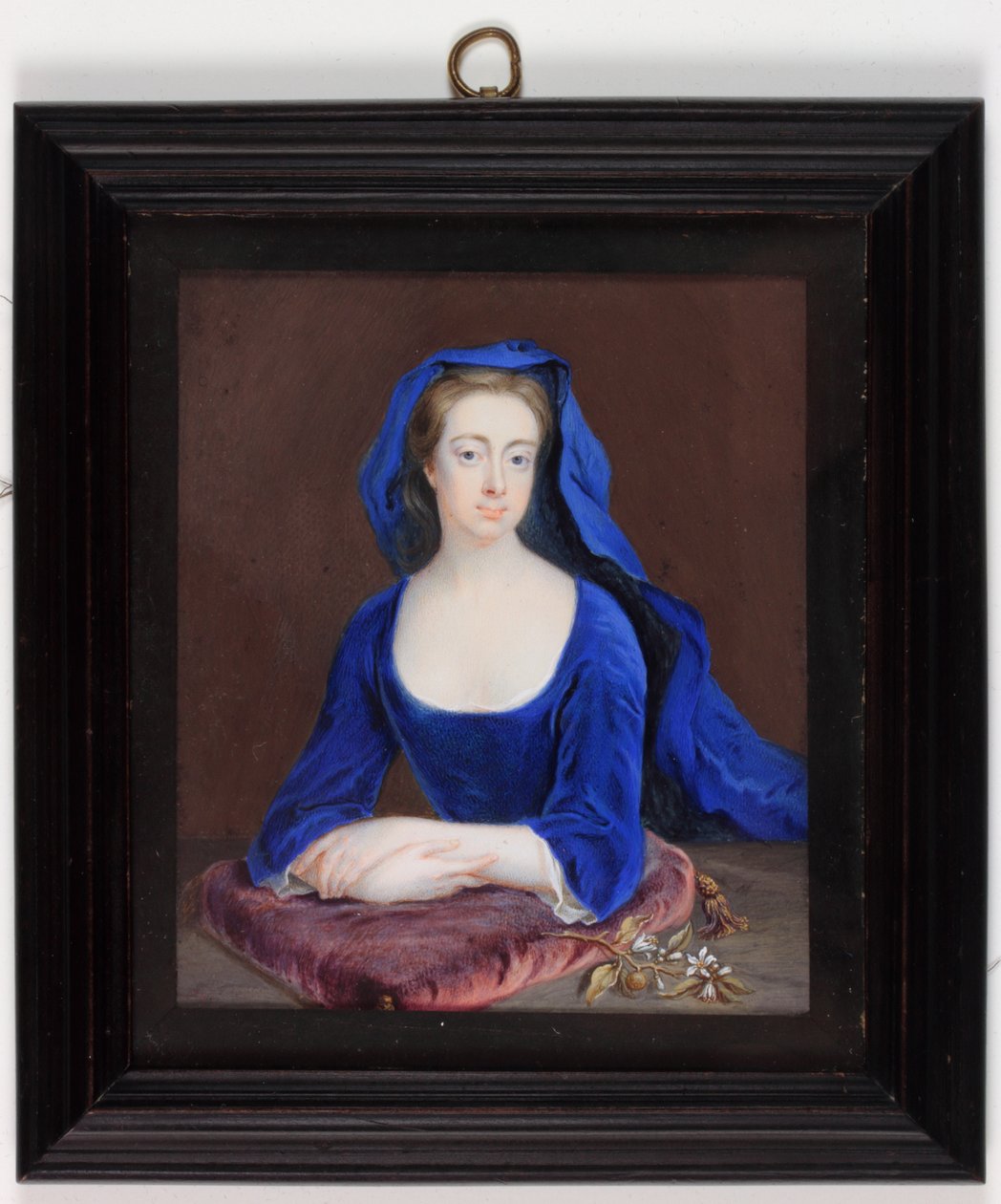 Leydi Henrietta Cavendish Holles Harley (fildişi üzerine suluboya) by Christian Richter