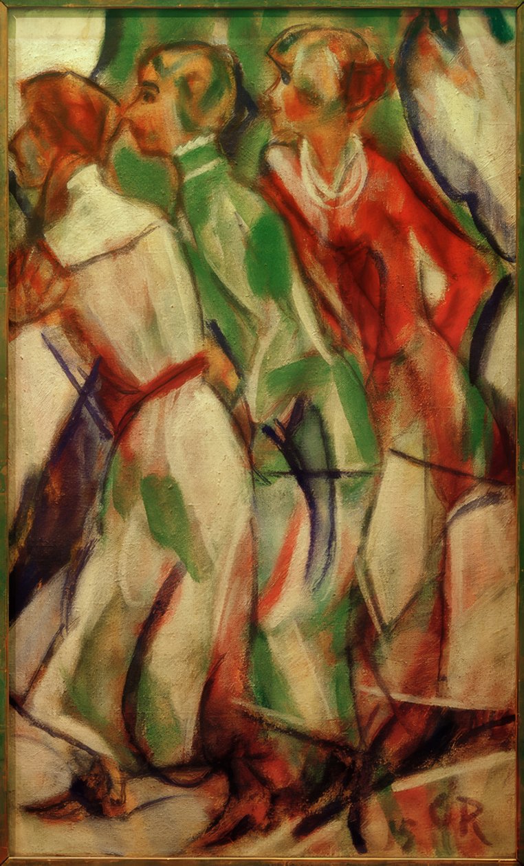 Flappers (üç kız) by Christian Rohlfs