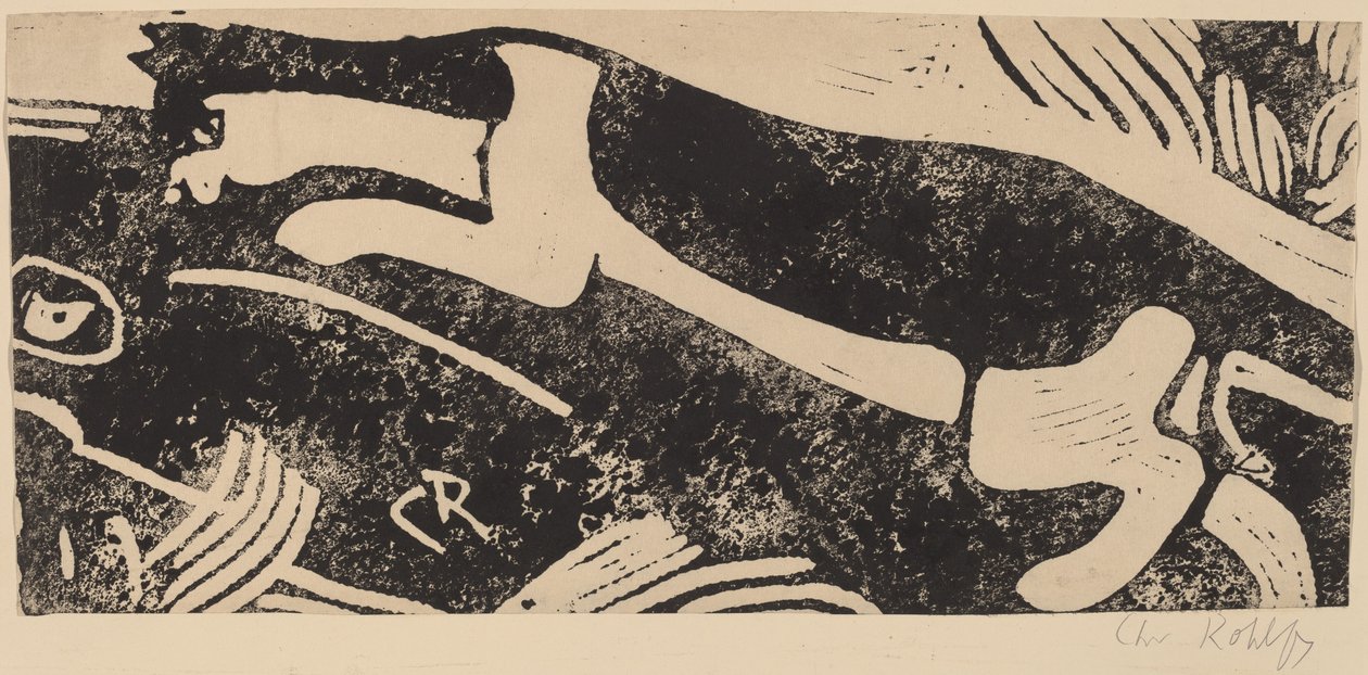 Kedi ve Fare, 1912-1913. by Christian Rohlfs