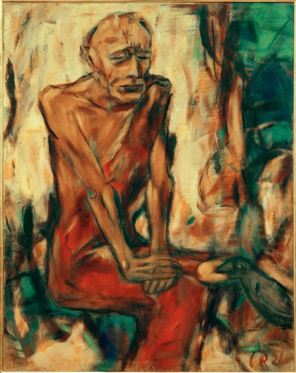 Elias kuzgun tarafından beslenir by Christian Rohlfs
