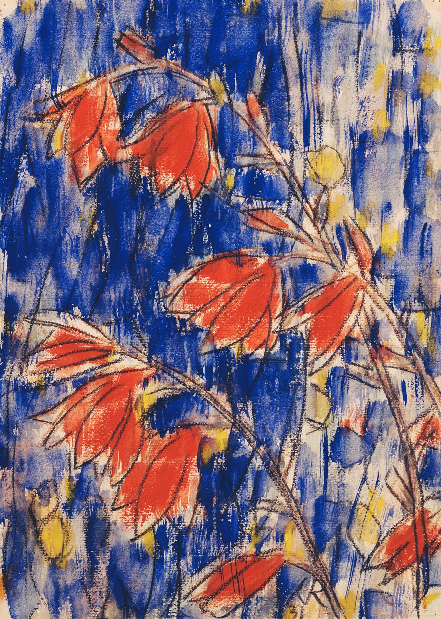 Kırmızı Çiçekler; kırmızı Çiçekler by Christian Rohlfs