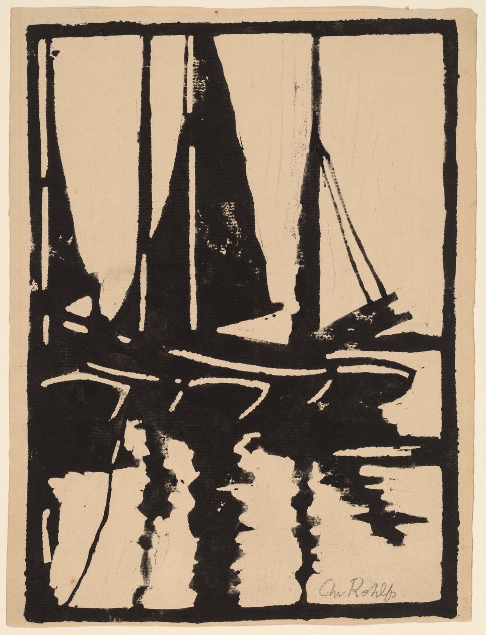 Limanda Yelkenliler, 1905-1910. by Christian Rohlfs