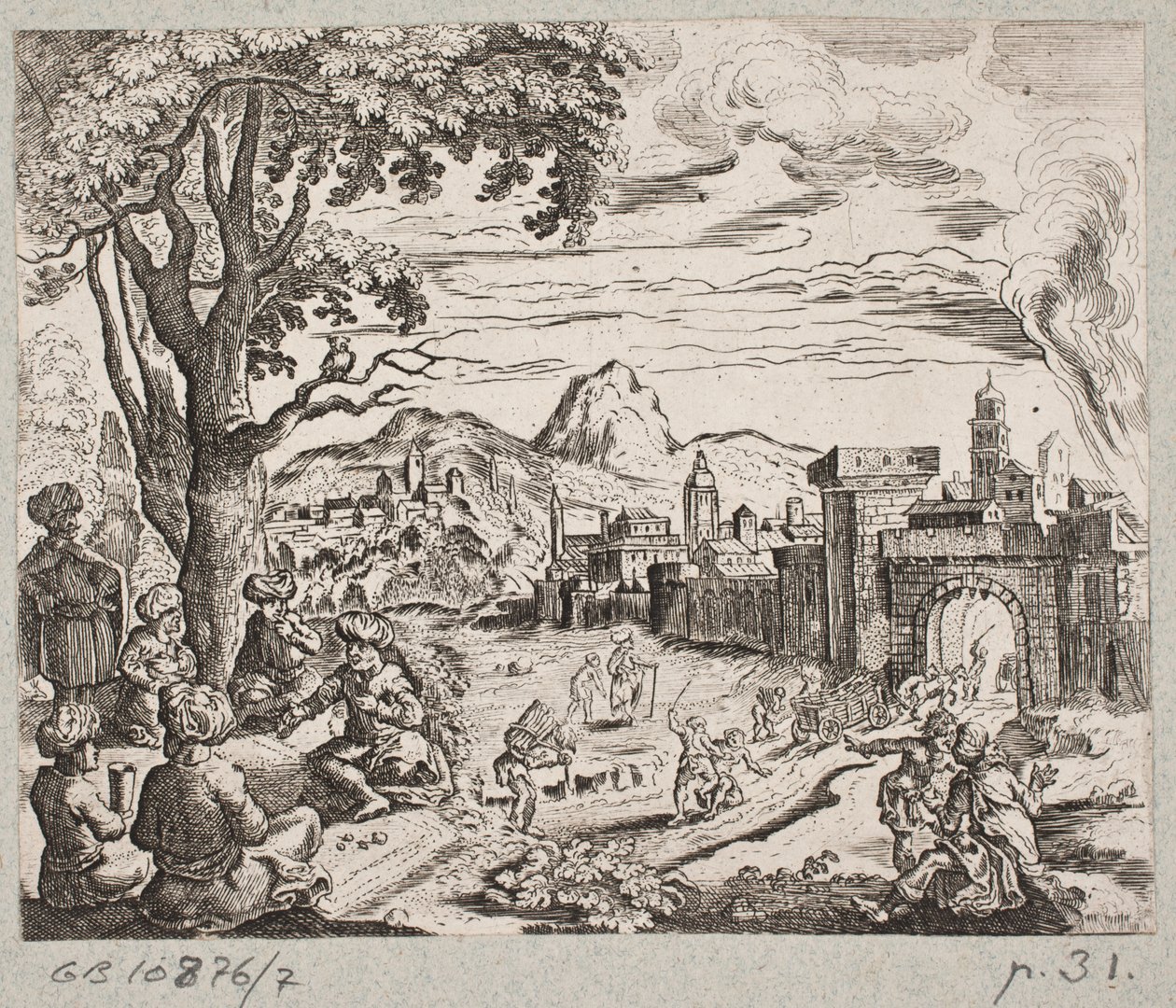 Adam Olearius til illüstrasyon, “Dahice bir şair Schich Saadi tarafından Farsça Rosenthal […]”, Schleswig 1660 by Christian Rothgiesser