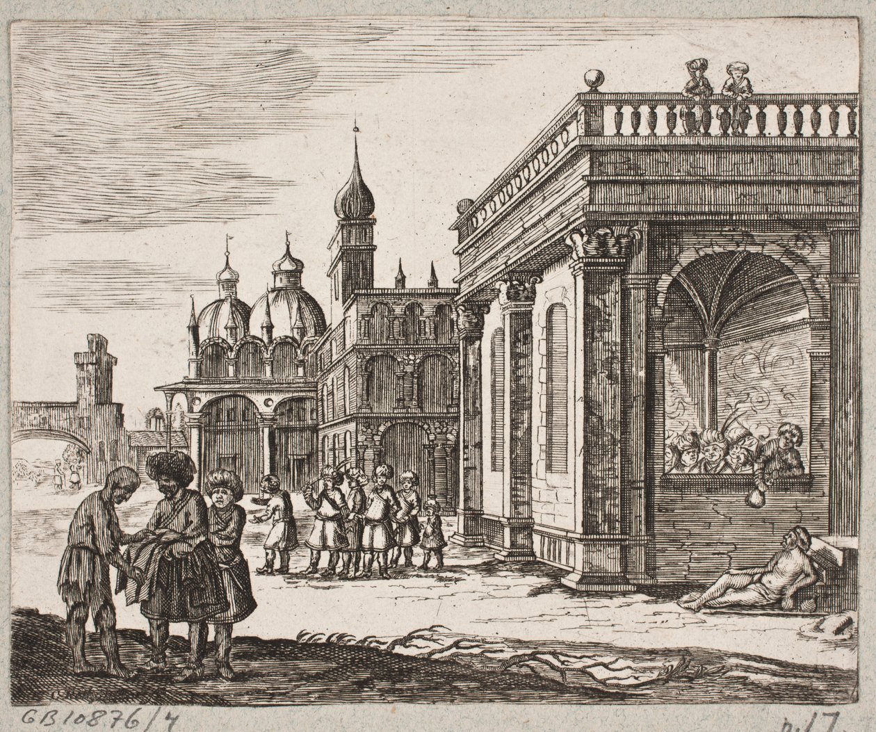 Adam Olearius til illüstrasyon, “Dahice Şair Schich Saadi tarafından Farsça Rosenthal […]”, Schleswig 1660 by Christian Rothgiesser