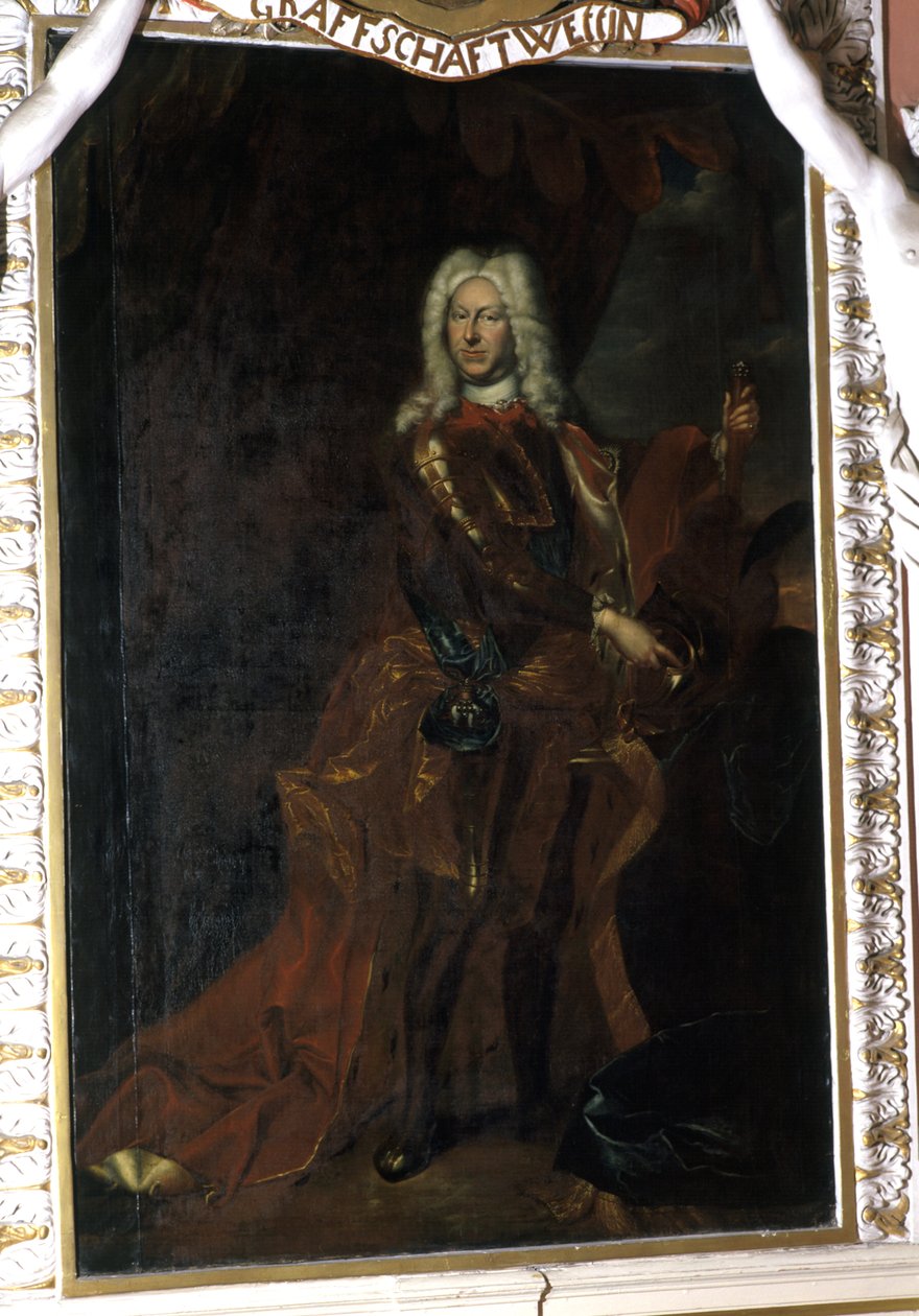 Friedrich II, Sachsen-Gotha-Altenburg Dükü, 1708-32 arasında by Christian Schilbach