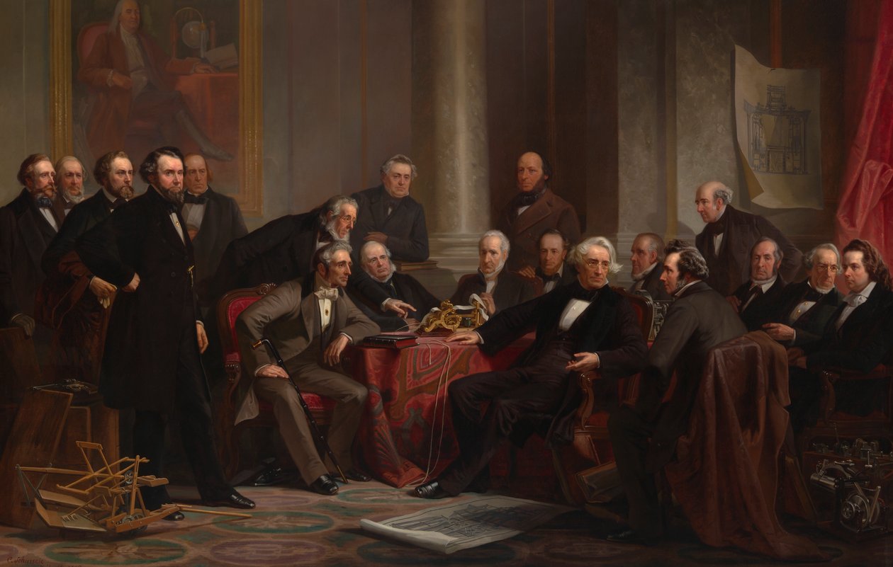 İlerleme Adamları, 1862. by Christian Schussele