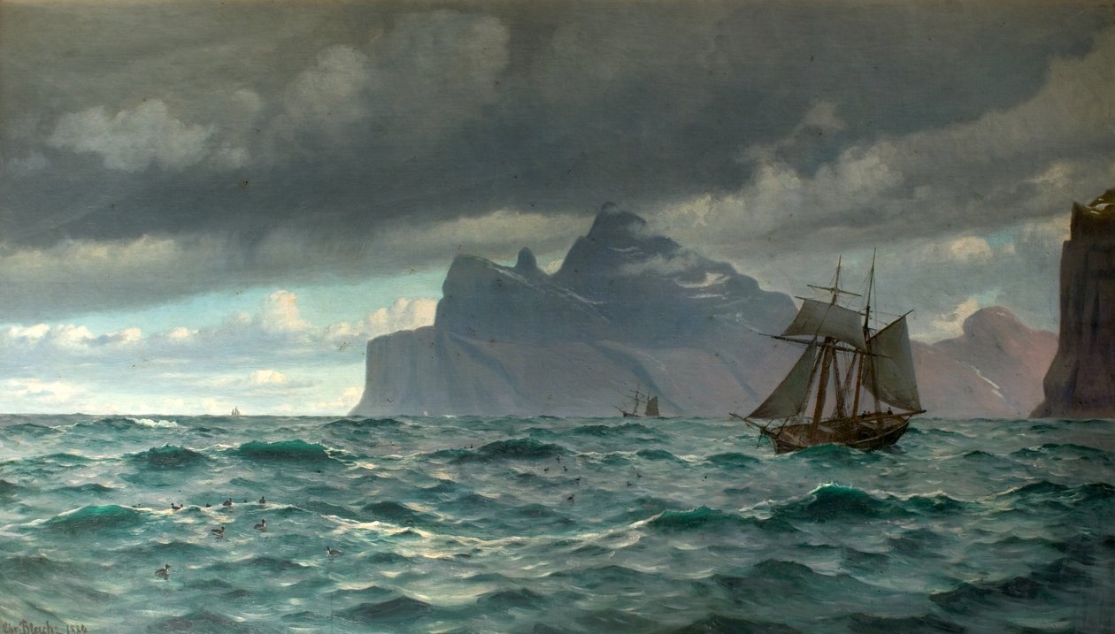 Cape North, İzlanda, 1884 by Christian Vigilius Blache