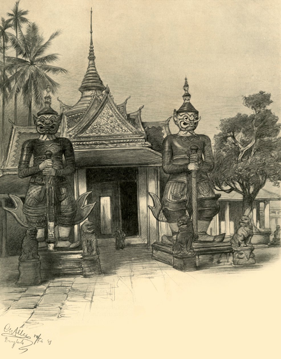 Bangkok, Siam, 1898. by Christian Wilhelm Allers