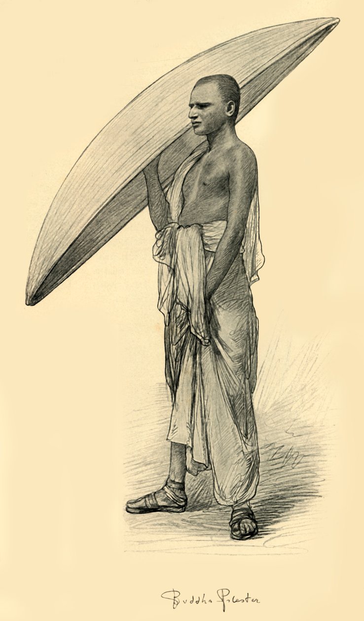 Budist, Seylan, 1898. by Christian Wilhelm Allers