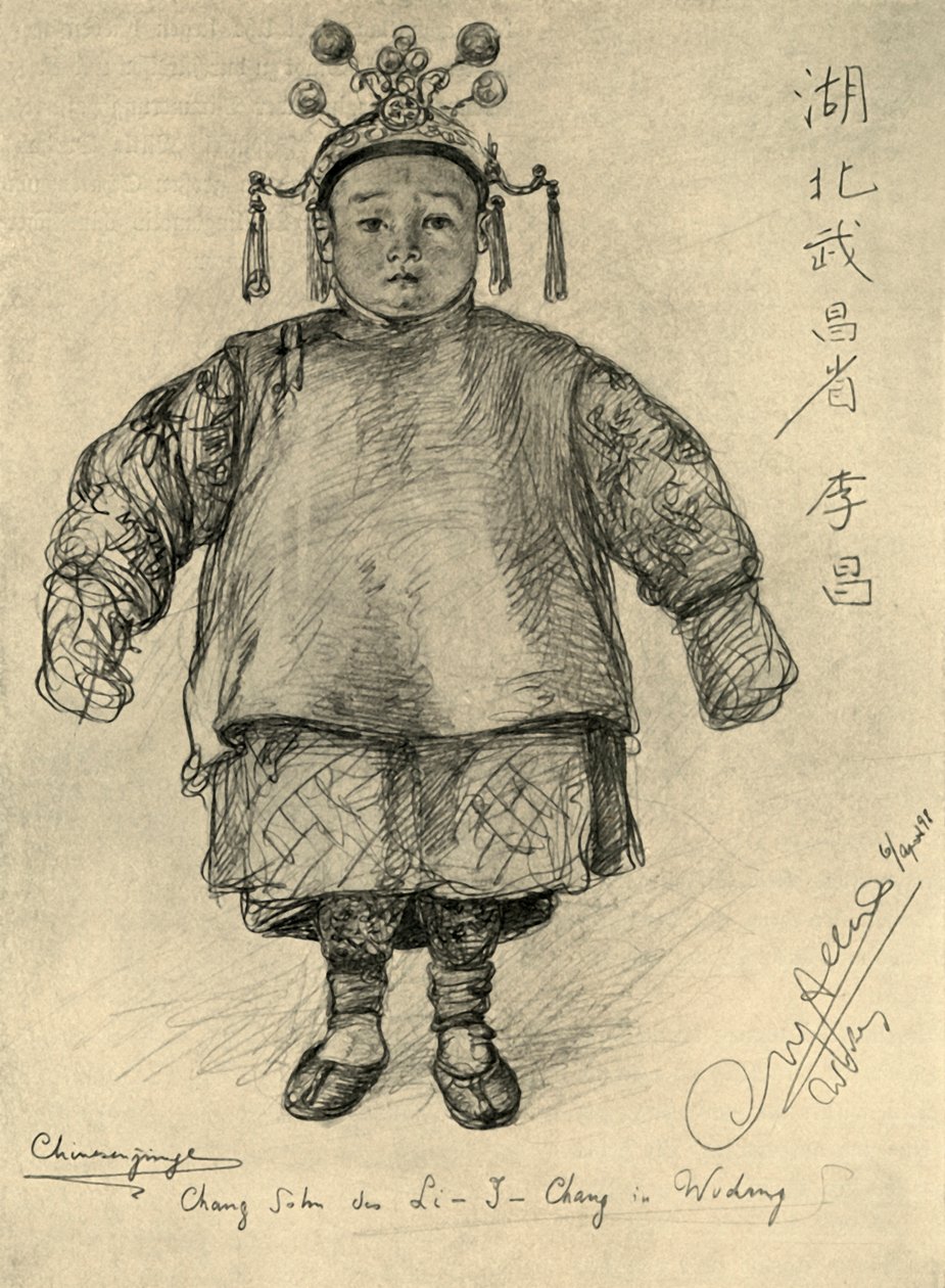 Chang - Çinli çocuk, Wudong, 1898. by Christian Wilhelm Allers