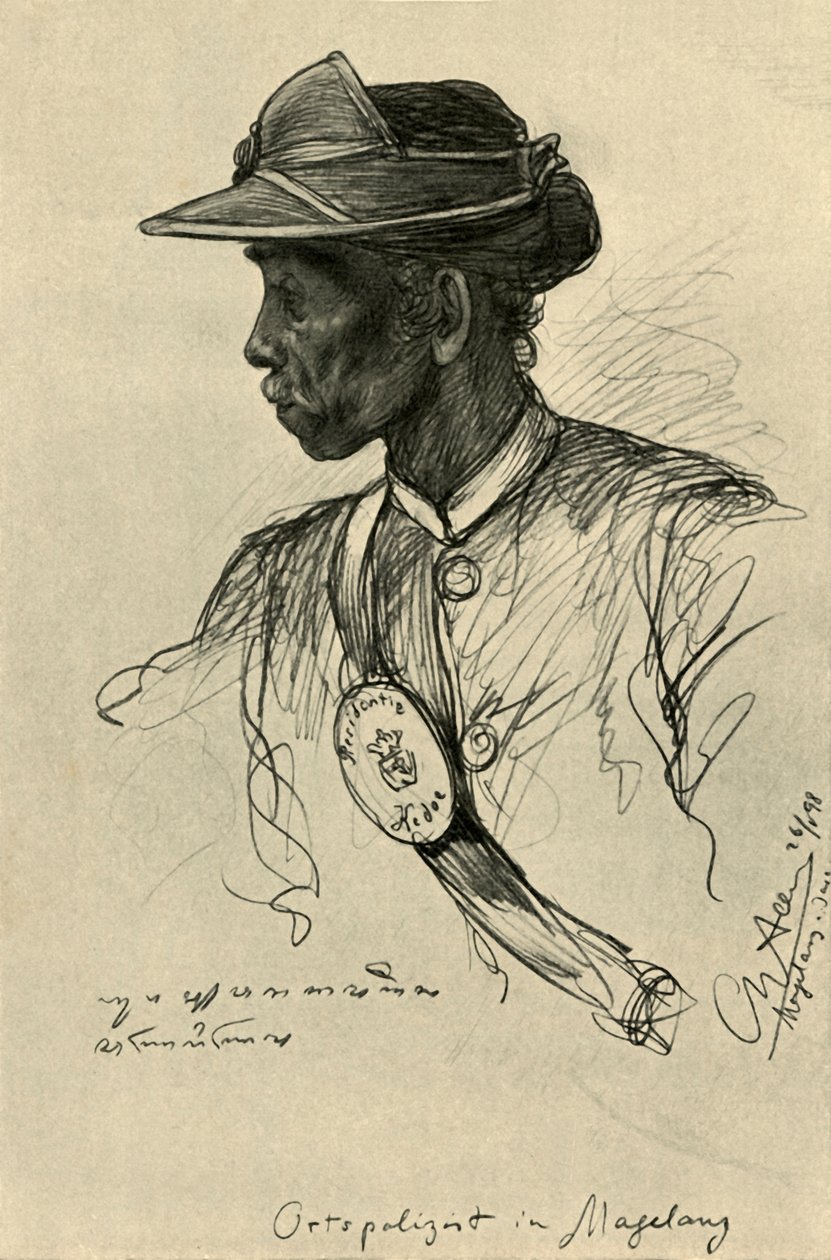 Polis, Magalang, Java, 1898. by Christian Wilhelm Allers