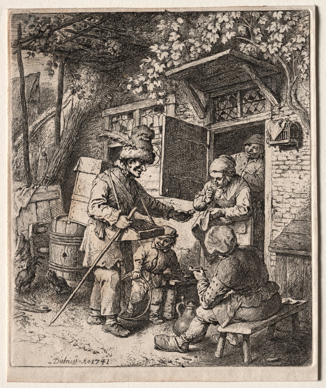 seyyar satıcı by Christian Wilhelm Ernst Dietrich
