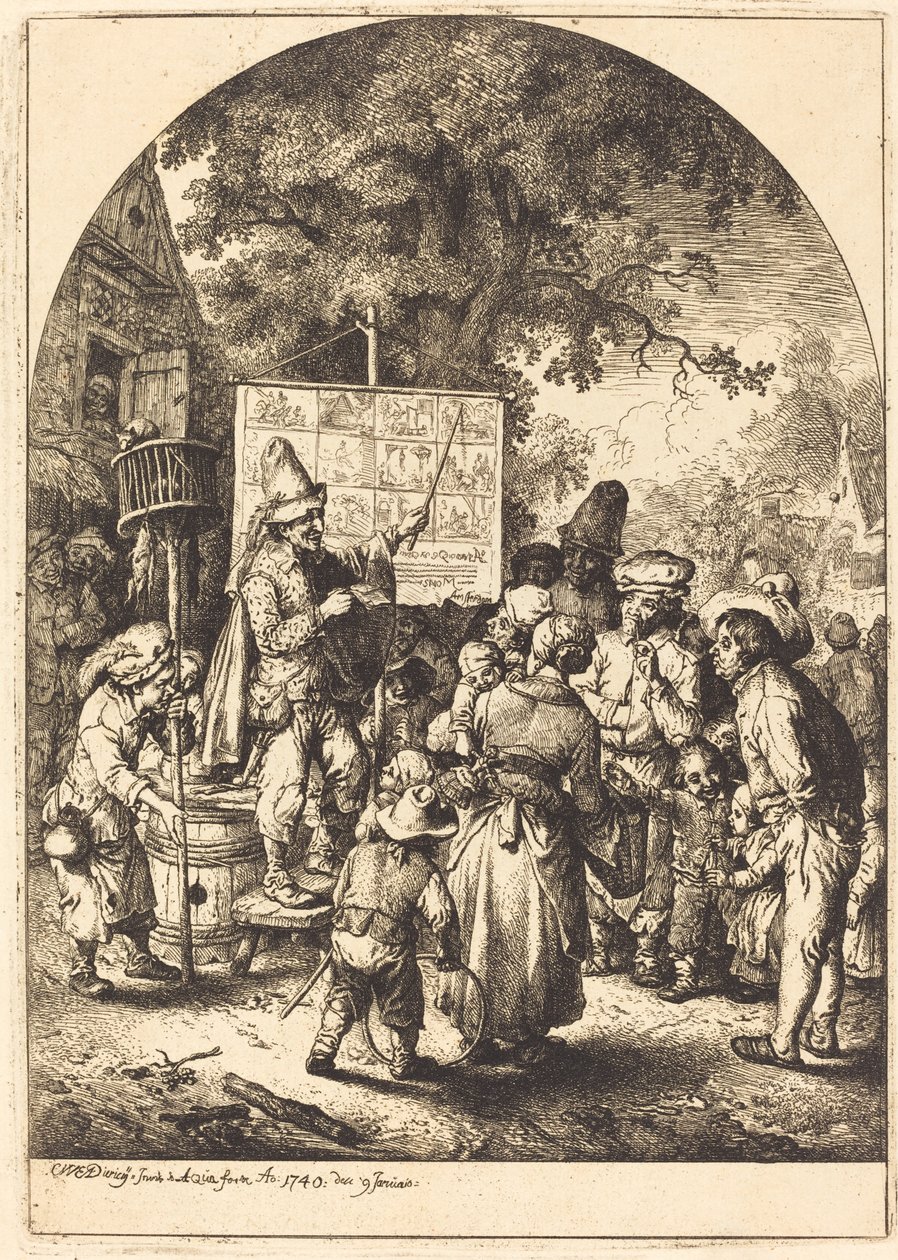Ülke Fuarında Şarkıcı by Christian Wilhelm Ernst Dietrich